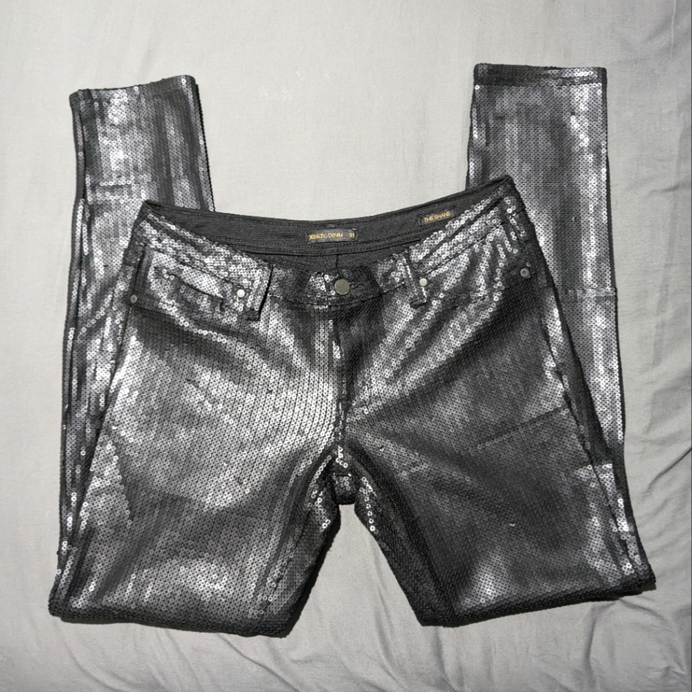 Genetic Denim The Shane black sequin pants size 31